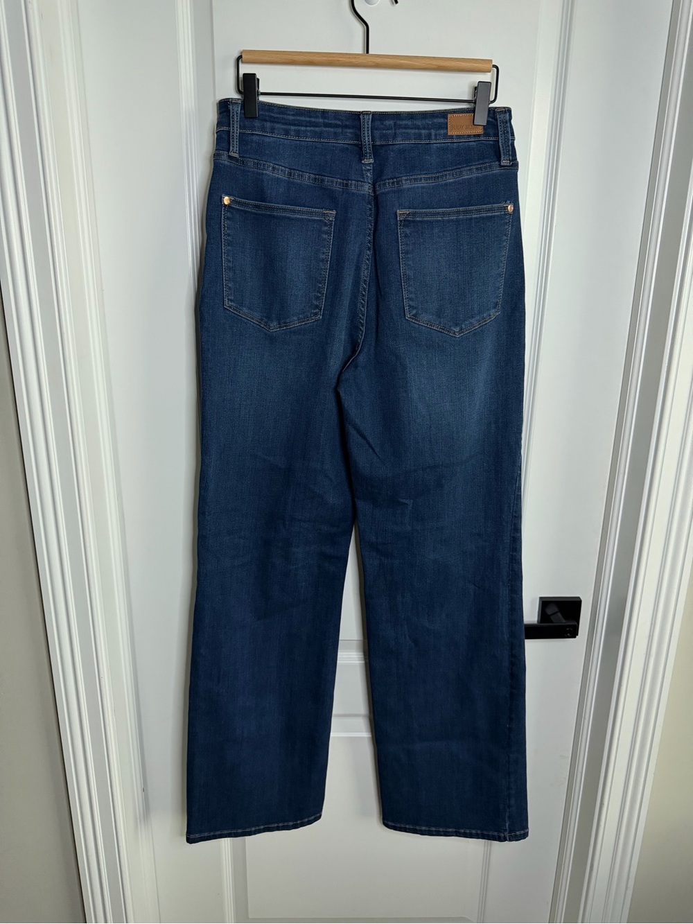 Judy Blue Womens Wide Leg Trouser Jeans Size 11/30 Dark Wash High Rise Denim - Picture 5 of 5